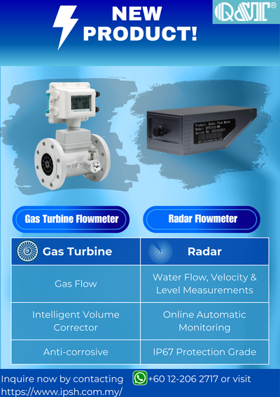 New Product: Q&T Radar Flowmeter & Gas Turbine Flow Meter